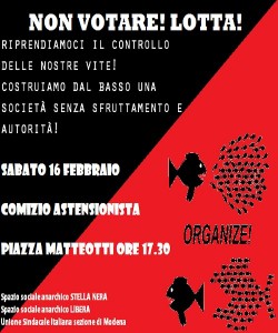 sabato 16 comizio